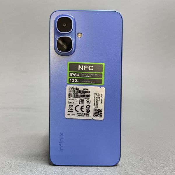 Смартфон Infinix Smart 10 X6725D 3/64 ГБ, Dual nano SIM, Iris Blue