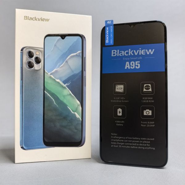 Смартфон Blackview A95 8/128 ГБ, Dual nano SIM, Summer Ocean Blue