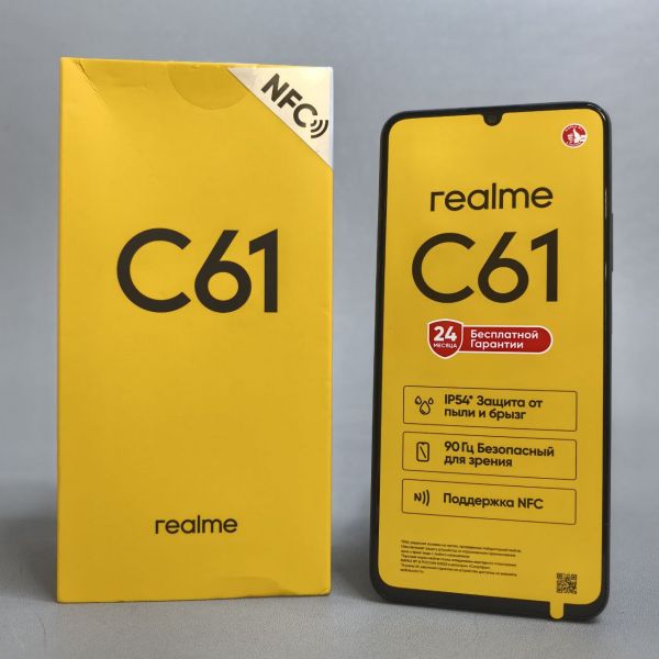 Смартфон realme C61 6/128 ГБ RMX3930, Темно-зеленый