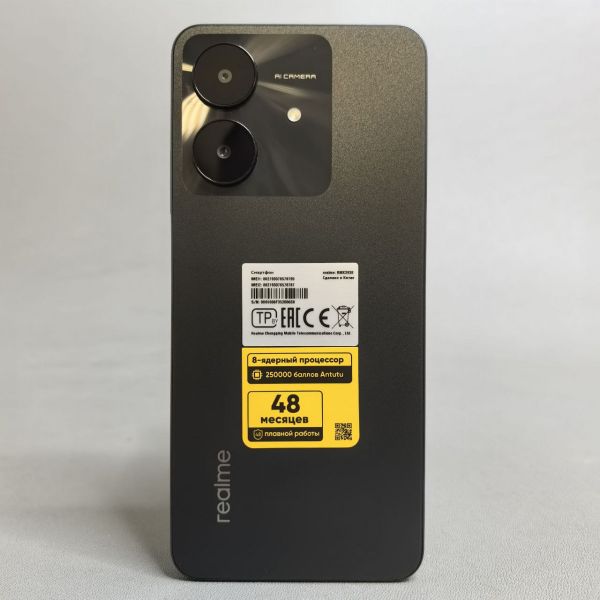 Смартфон realme Note 60X 4/128 ГБ, Dual nano SIM, черный