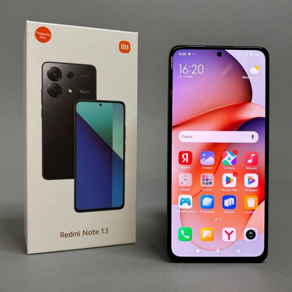 Смартфон Xiaomi Redmi Note 13 4G 8/128 ГБ RU, Dual nano SIM, midnight black