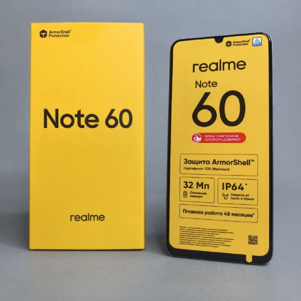 Смартфон realme Note 60 6/128 ГБ, RMX3933, Небесный голубой