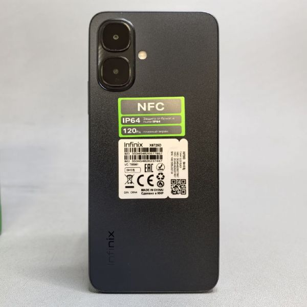 Смартфон Infinix Smart 10 X6725D 3/64 ГБ, Dual nano SIM, Sleek Black