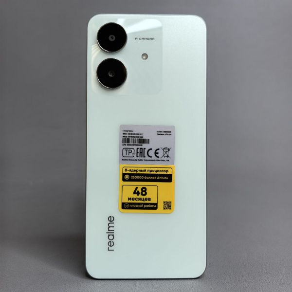 Смартфон realme Note 60X 3/64 ГБ, RMX3938, Зеленый
