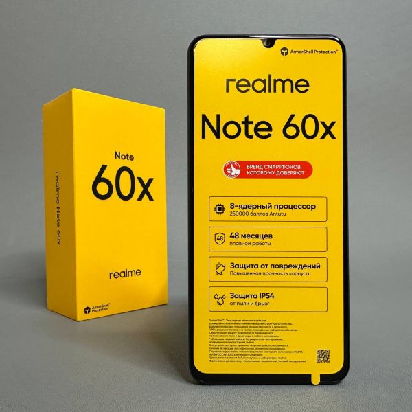 Смартфон realme Note 60x 3/64GB Чёрный
