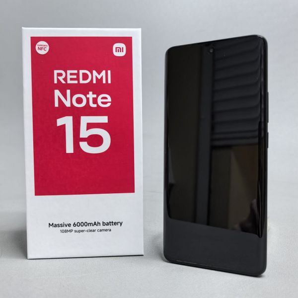 Смартфон Xiaomi Redmi Note 15 8/256Gb RU, Dual nano SIM, Black