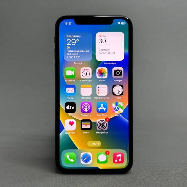 Смартфон Apple iPhone X 64 ГБ RU, 1 SIM, черный