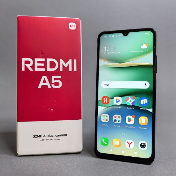 Смартфон Xiaomi Redmi A5 3/64 ГБ RU, Dual nano SIM, черный