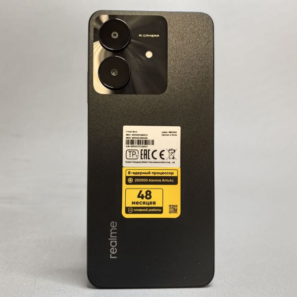 Смартфон Realme Note 60X 3/64 ГБ, Dual nano SIM, черный