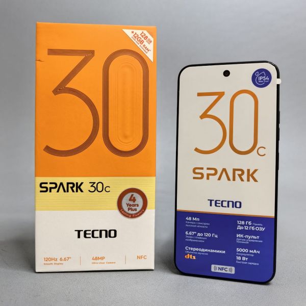 Смартфон Tecno SPARK 30C 6/128Gb Orbit Black