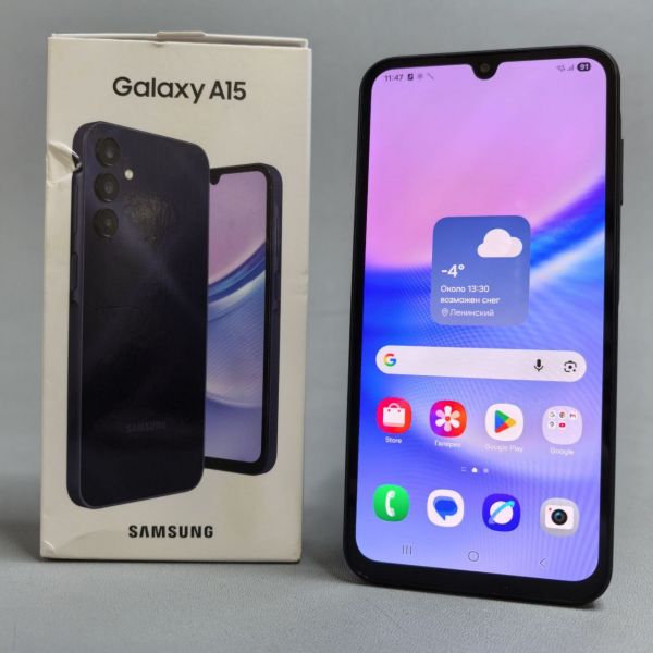 Смартфон Samsung Galaxy A15 4G 8/256 ГБ, Dual nano SIM, синий