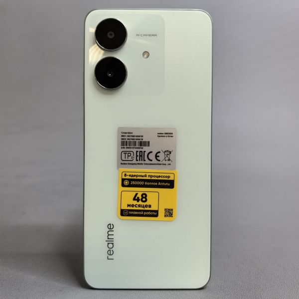 Смартфон realme Note 60X 4/128 ГБ, Dual nano SIM, зеленый