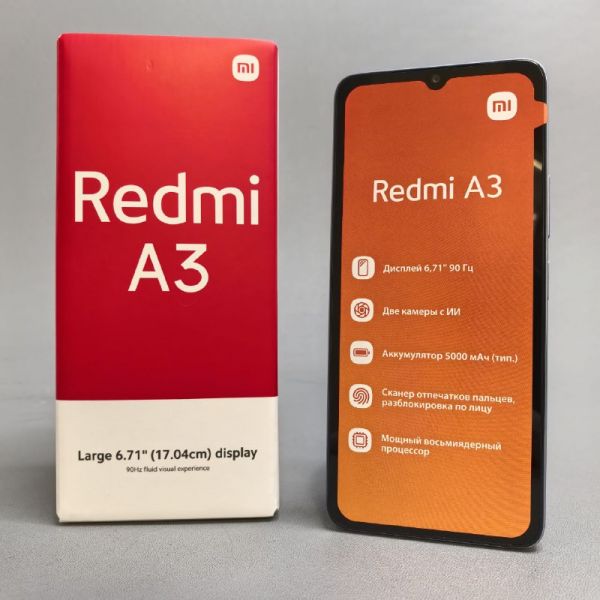 Смартфон Xiaomi Redmi A3 4/128Gb RU, Dual nano SIM, синий