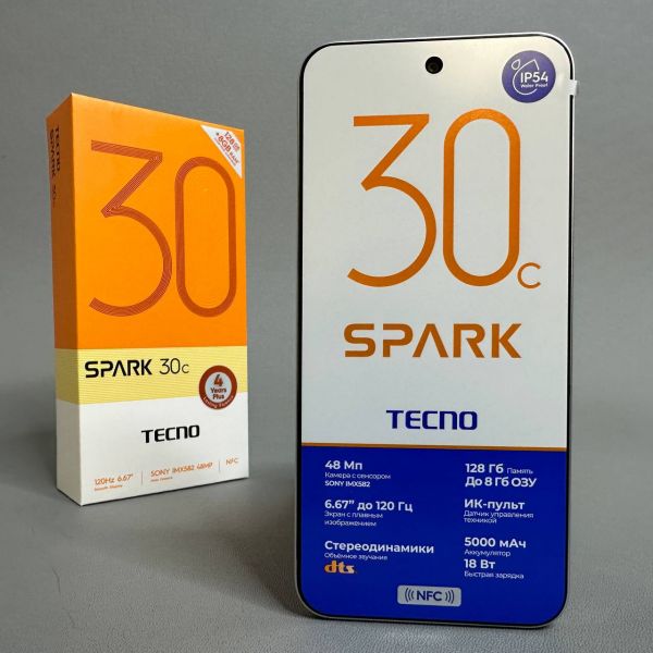 Смартфон Tecno SPARK 30C 4/128Gb Orbit White