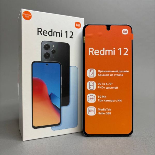 Смартфон Xiaomi Redmi 12 8/256 ГБ RU, Dual nano SIM, sky blue