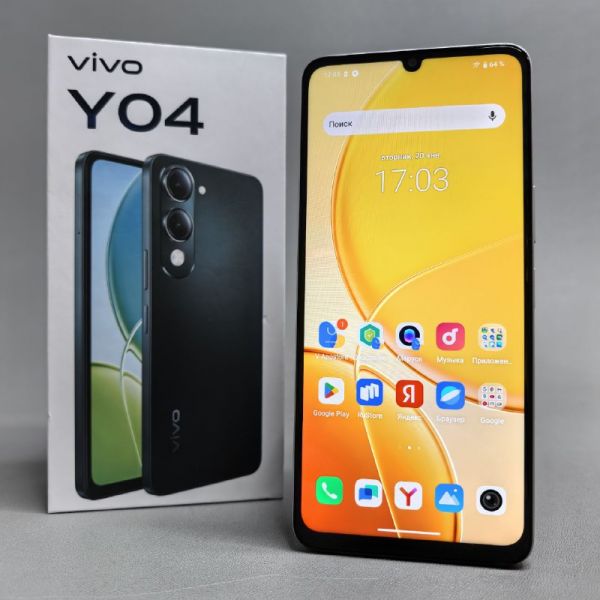 Смартфон Vivo Y04, 4/128Gb, Dual nano SIM, RU, золотистый