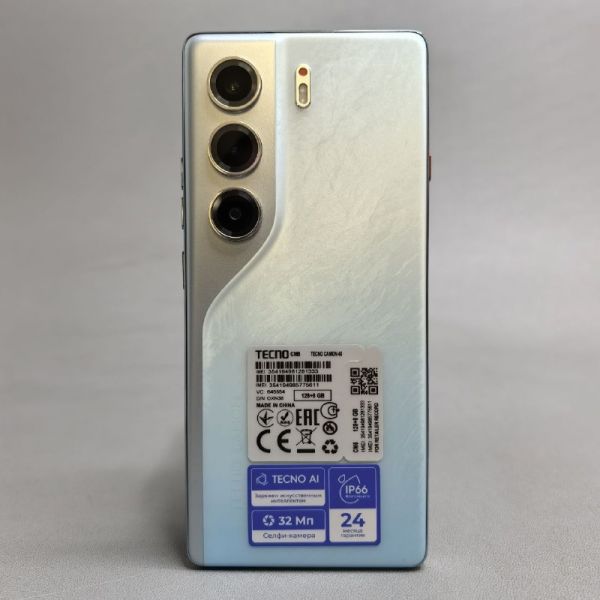 Смартфон Tecno Camon 40 8/128GB, Dual nano SIM, Glacier White