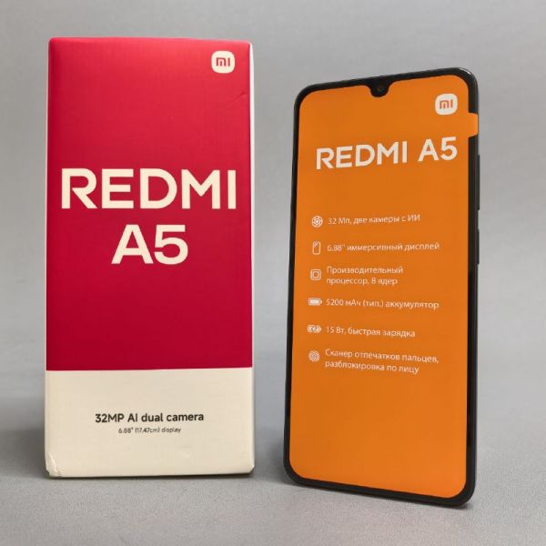 Смартфон Xiaomi Redmi A5 3/64Gb RU, Dual nano SIM, черный