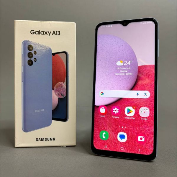 Смартфон Samsung Galaxy A13 4/64 ГБ, Dual nano SIM, голубой