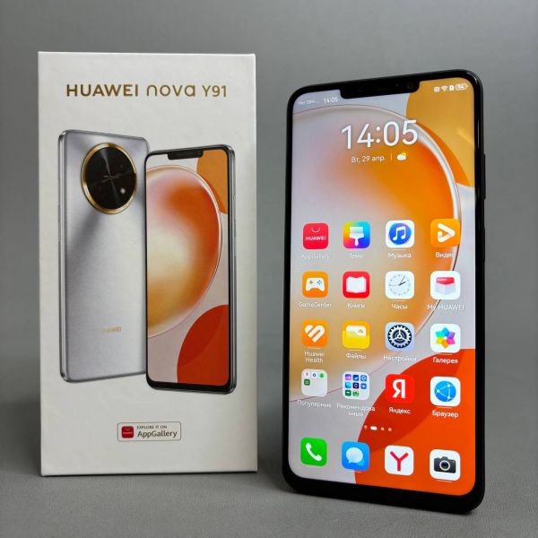 Смартфон HUAWEI Nova Y91 8/256 ГБ Global для РФ, Dual nano SIM, Cияющий черный