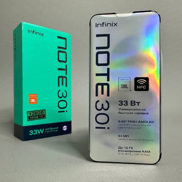 Смартфон Infinix NOTE 30i 8/128 ГБ Global для РФ, Dual nano SIM, черный