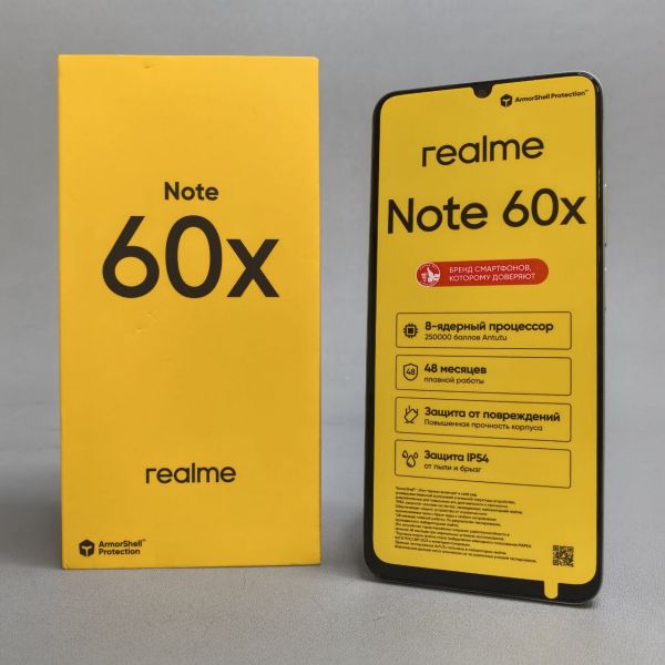 Смартфон Realme Note 60X 4/128 ГБ, Dual nano SIM, зеленый