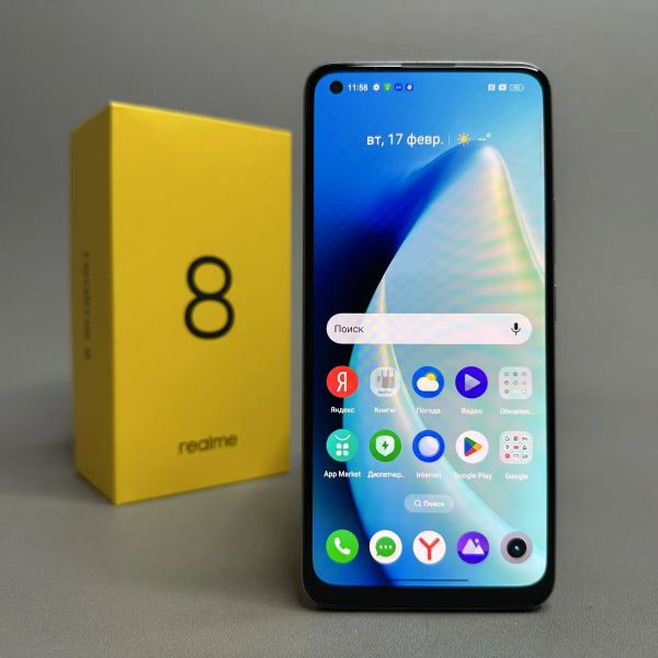 Смартфон Realme 8 6/128Gb серебристый