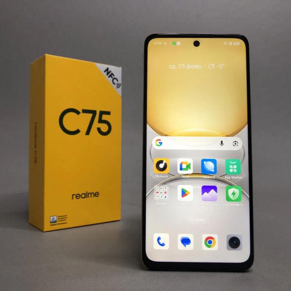 Смартфон realme C75 8/256 ГБ RU, Dual nano SIM, золотой
