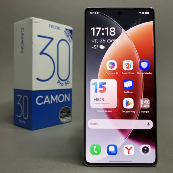 Смартфон TECNO CAMON 30 Pro 5G 12/256 ГБ, Dual nano SIM, Snowy Silver