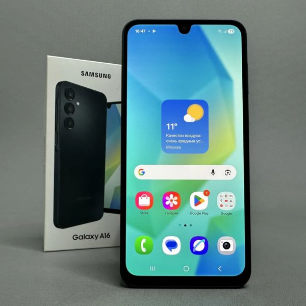 Смартфон Samsung Galaxy A16 4G 4/128 Гб, Dual nano SIM, черный