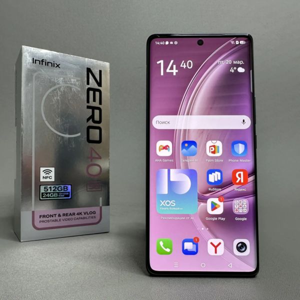 Смартфон Infinix ZERO 40 5G 12/512 ГБ Global для РФ, Dual nano SIM, rock black