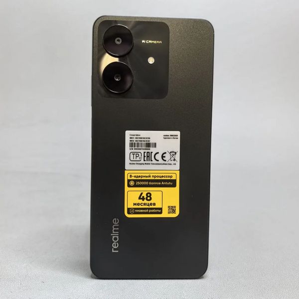 Смартфон realme Note 60x 4/128 ГБ RU, Dual nano SIM, черный