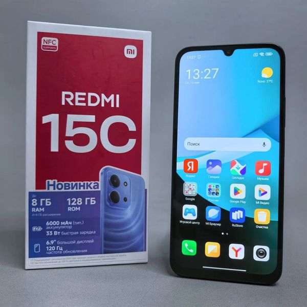 Смартфон Xiaomi Redmi 15C 4/128 ГБ, Dual nano SIM, черный 