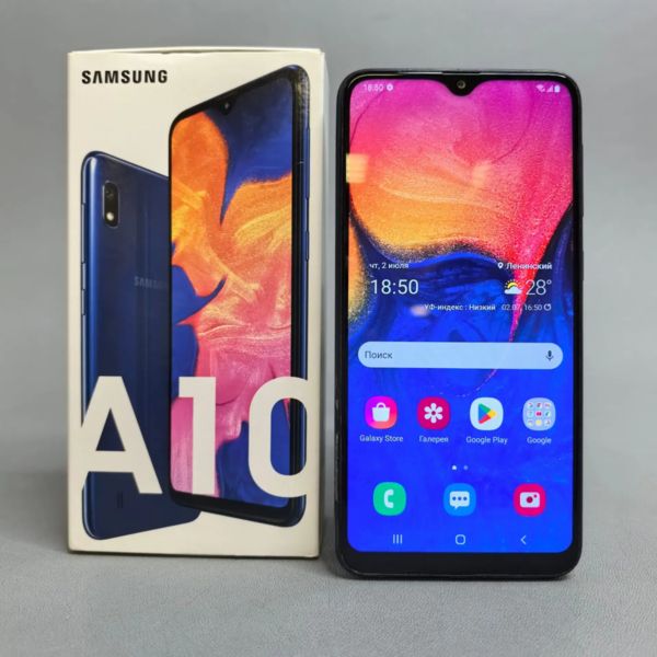 Смартфон Samsung Galaxy A10 2/32 ГБ синий