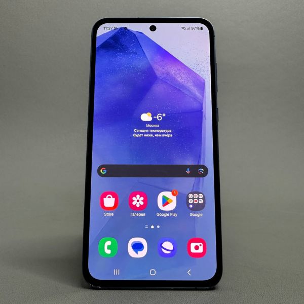 Смартфон Samsung Galaxy A55 5G 8/256 ГБ, Dual nano SIM + eSIM, Global, темно-синий