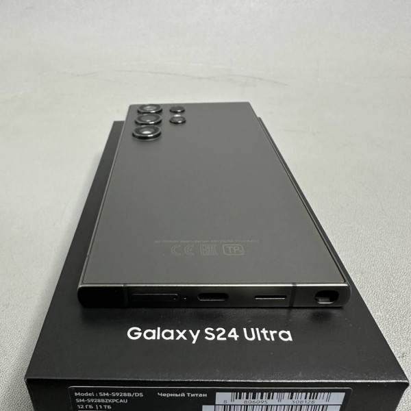 Смартфон Samsung Galaxy S24 Ultra 12/1 ТБ, Dual: nano SIM + eSIM, Titanium Black