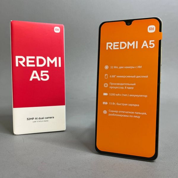 Смартфон Xiaomi Redmi A5 4/128 ГБ RU, Dual nano SIM, Sandy Gold