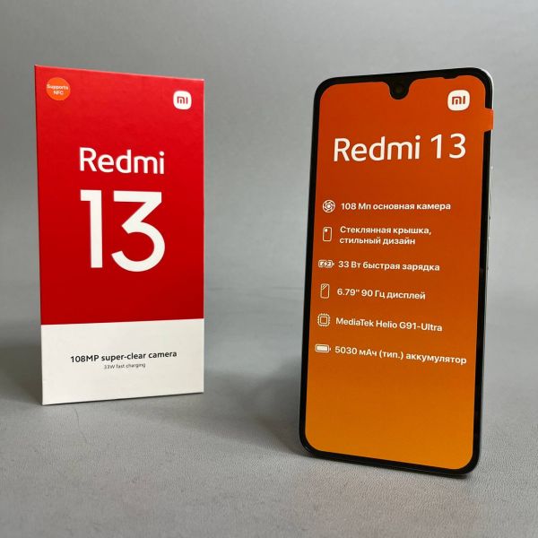 Смартфон Xiaomi Redmi 13 6/128 ГБ RU, Dual nano SIM, Ocean Blue