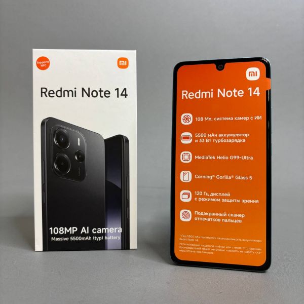 Смартфон Xiaomi Redmi Note 14 4G 8/256 ГБ RU, Dual nano SIM, Ocean Blue