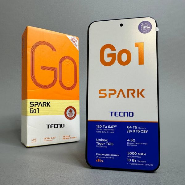 Смартфон TECNO Spark Go 1 4/64Gb RU, Dual nano SIM, startrail black