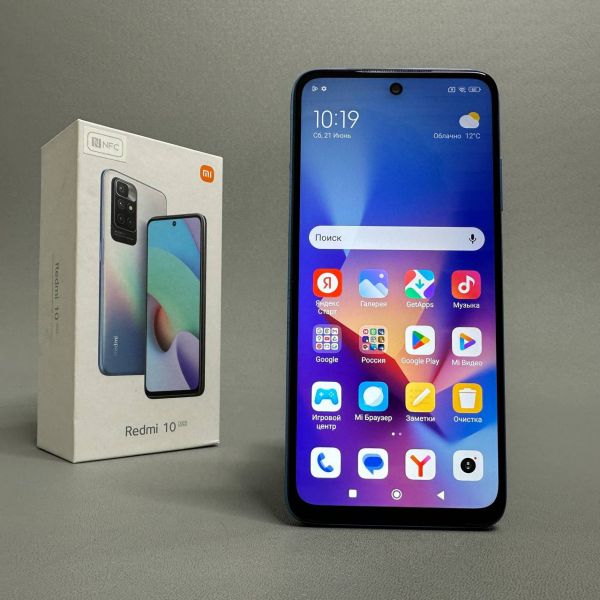 Смартфон Xiaomi Redmi 10 2022 4/64 ГБ, Dual nano SIM, синее море