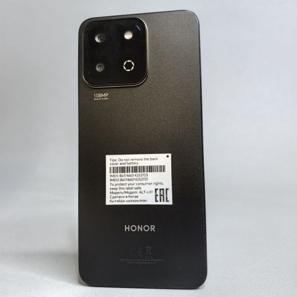 Смартфон HONOR X7c 6/128 ГБ, Dual nano SIM, полночный черный