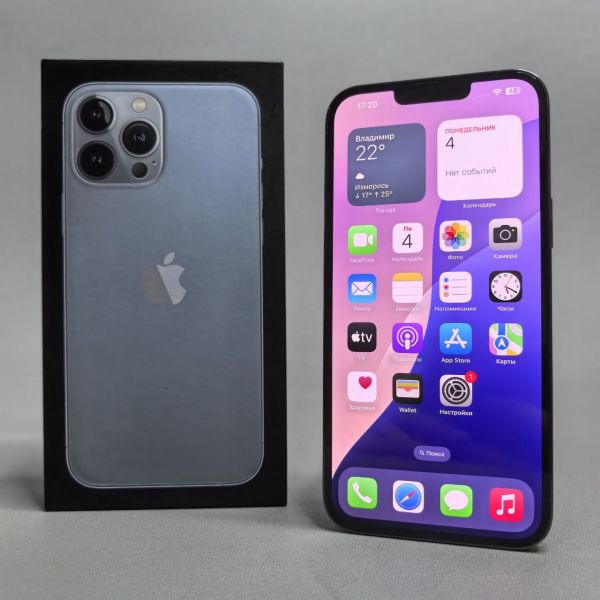 Смартфон Apple iPhone 13 Pro Max 128 ГБ, nano SIM+eSIM, Небесно Голубой