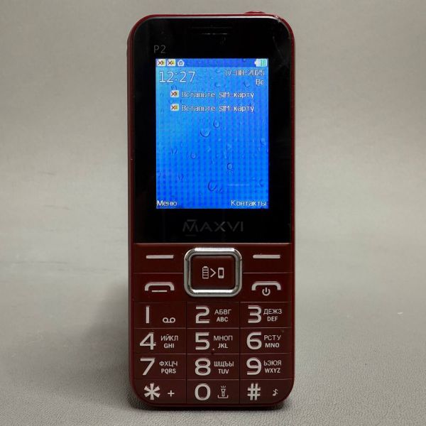 Телефон MAXVI P2, 2 SIM, wine red