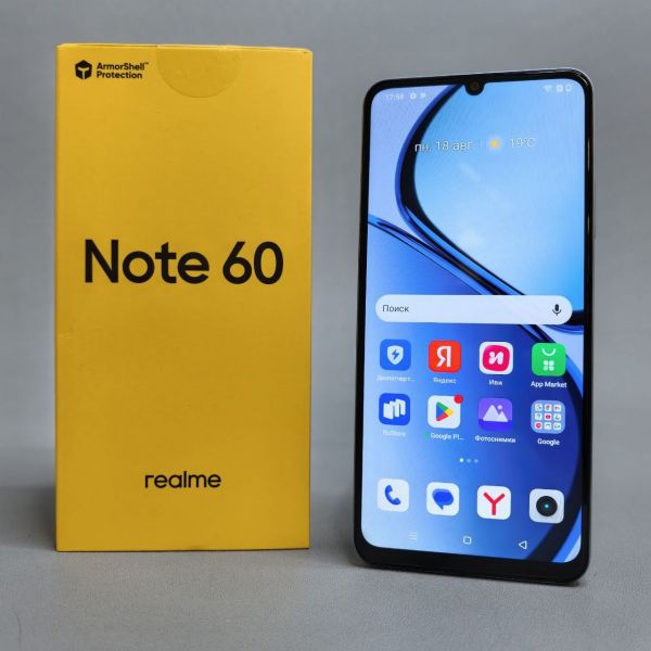 Смартфон realme Note 60 6/128 ГБ, RMX3933, Небесный голубой