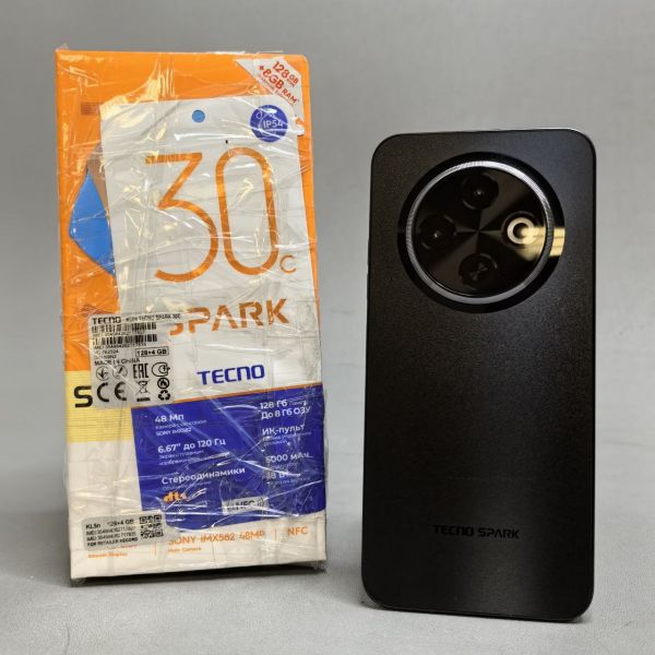 Смартфон Tecno SPARK 30C 4/128, Черный