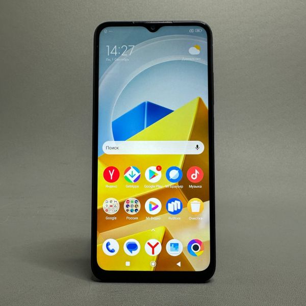 Смартфон Xiaomi POCO M5 4/64 ГБ RU, Dual nano SIM, черный