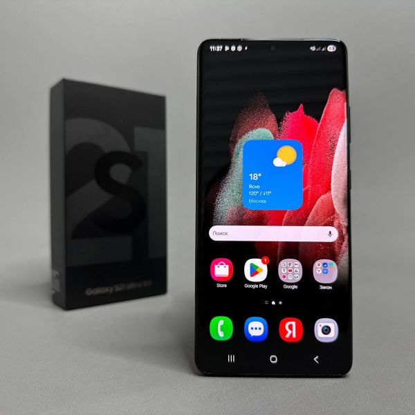Смартфон Samsung Galaxy S21 Ultra 12/256 ГБ, Dual nano SIM, черный