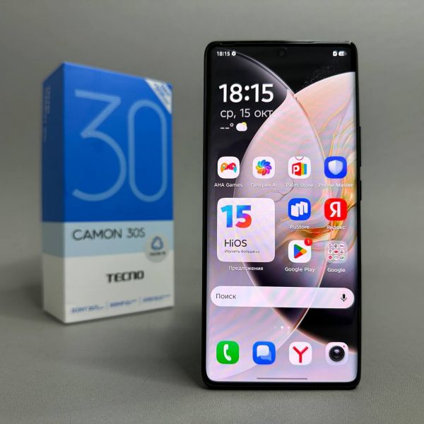 Смартфон TECNO CAMON 30S 6/128 ГБ, Dual nano SIM, Black