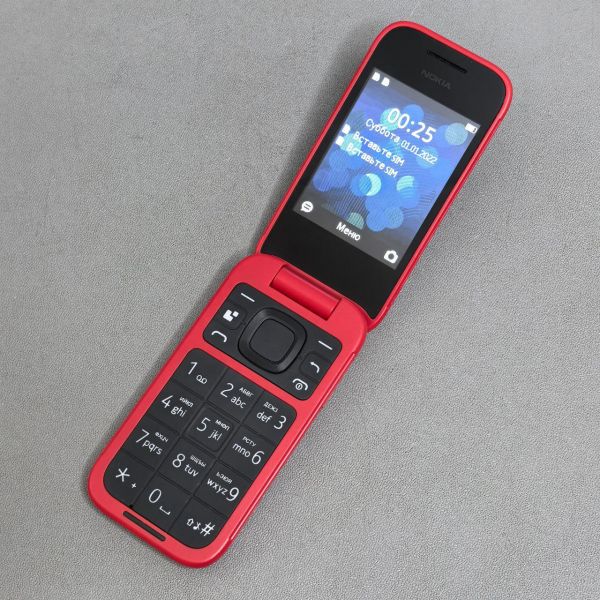 Сотовый телефон Nokia 2660 Flip, Dual nanoSim, красный